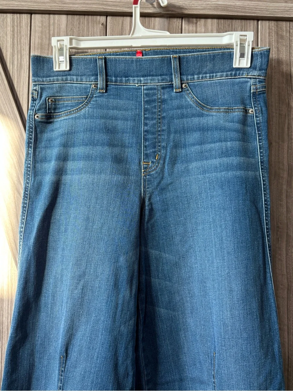 SPANX Wide Leg Jeans in Blue Wash